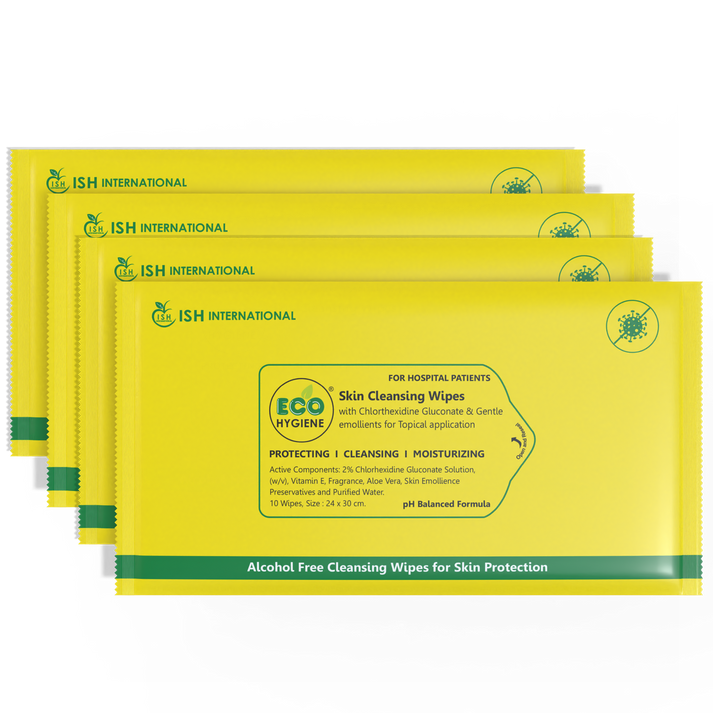 Eco Hygiene Wipes Large Pack of 2 (20 Wipes) | Vitamin E | Aloe Vera | Skin Cleansing Wipes | Hydrating, Refreshing, Soothing | Paraben & Alcohol-Free