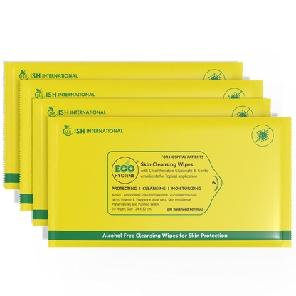 Eco Hygiene Wipes Large Pack of 2 (20 Wipes) | Vitamin E | Aloe Vera | Skin Cleansing Wipes | Hydrating, Refreshing, Soothing | Paraben & Alcohol-Free