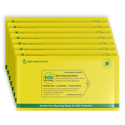 Eco Hygiene Wipes Large Pack of 2 (20 Wipes) | Vitamin E | Aloe Vera | Skin Cleansing Wipes | Hydrating, Refreshing, Soothing | Paraben & Alcohol-Free